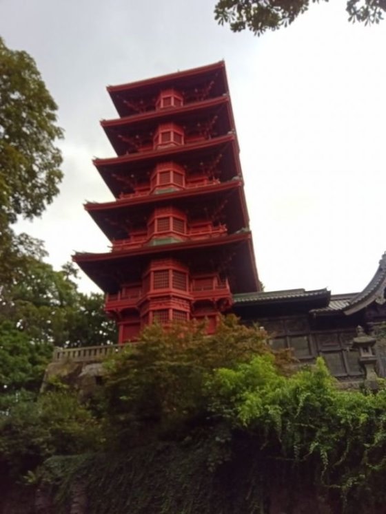 Japonská věž.