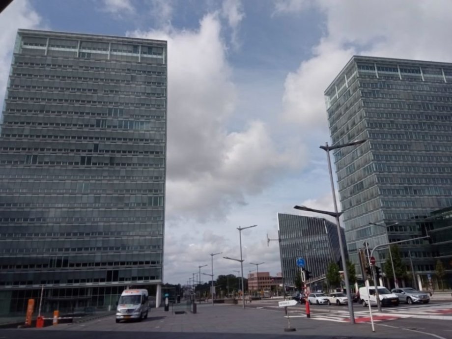 Budovy překladatelského centra Evropské unie.