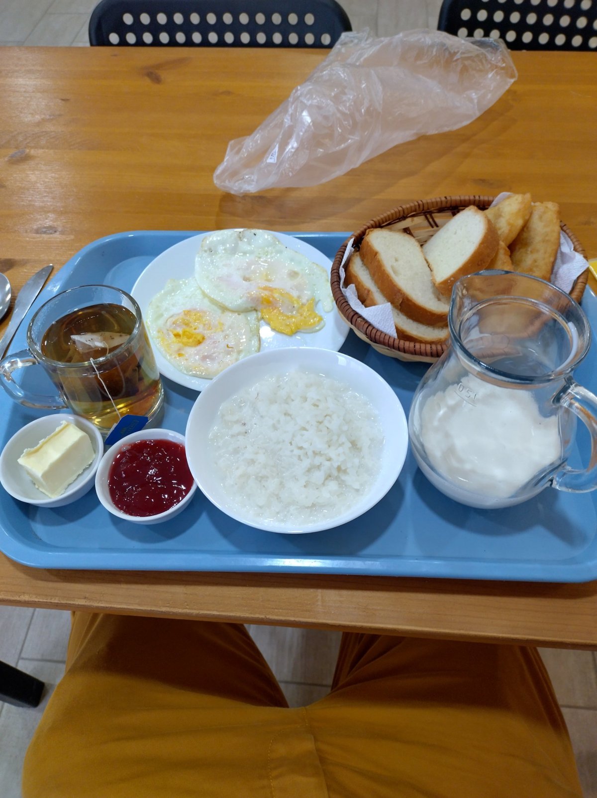 Snídaně v hostelu