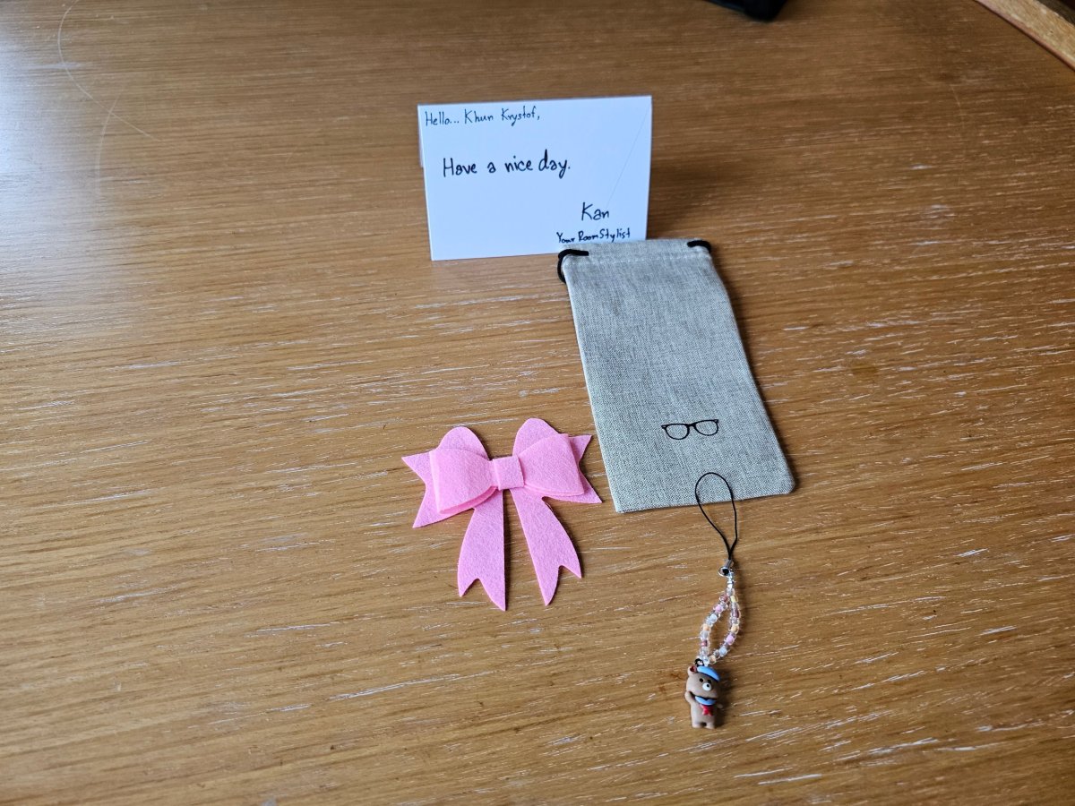 Malá pozornost od pokojové služby