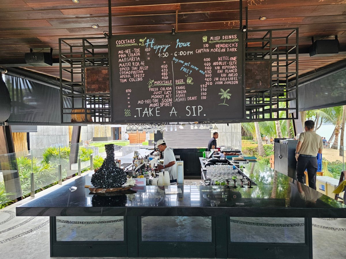 SIP bar, menu