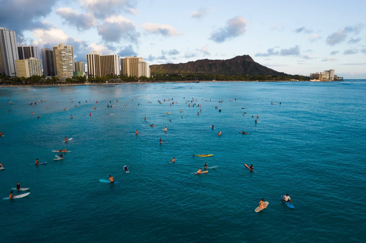 Surfování na Waikiki