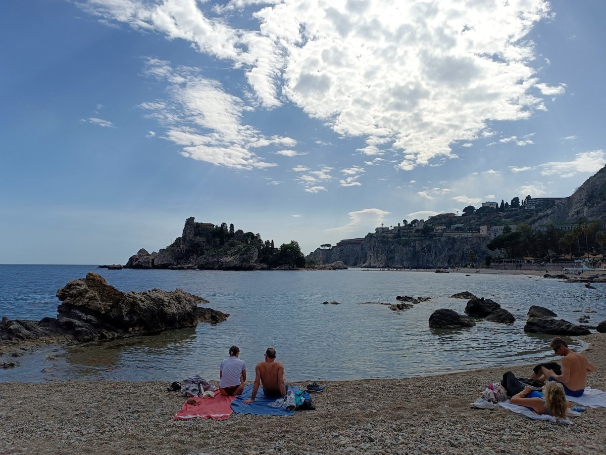 Taormina, pláž 