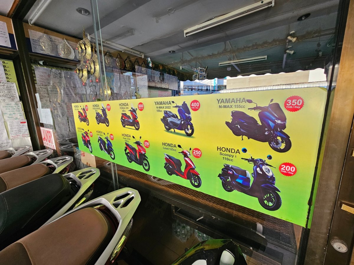 Půjčovna skútrů - ceny