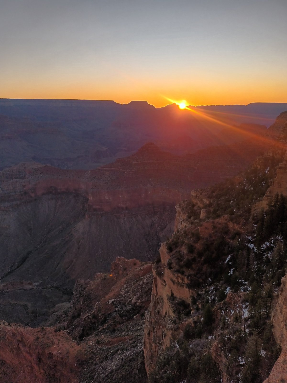 Východ slunce nad Grand Canyonem ☀️
