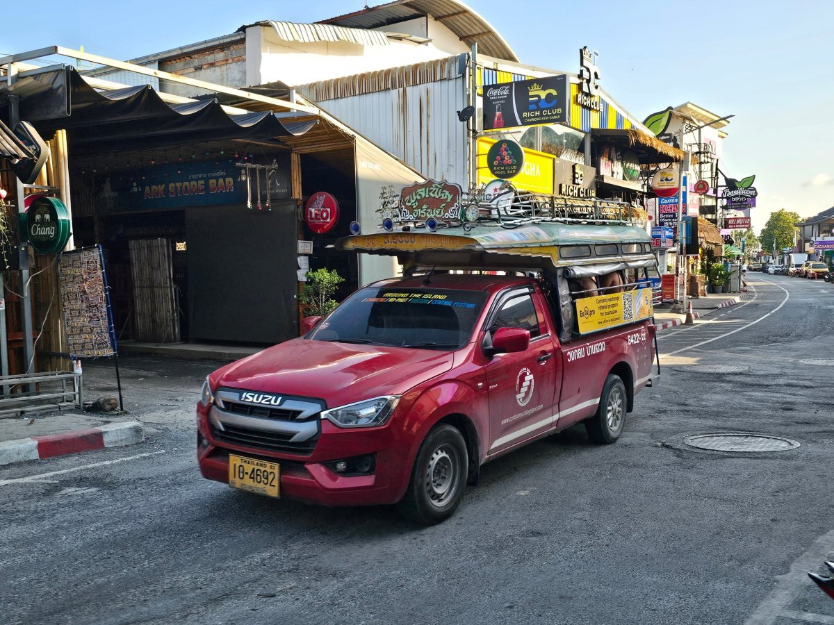 Songthaew na Koh Samui