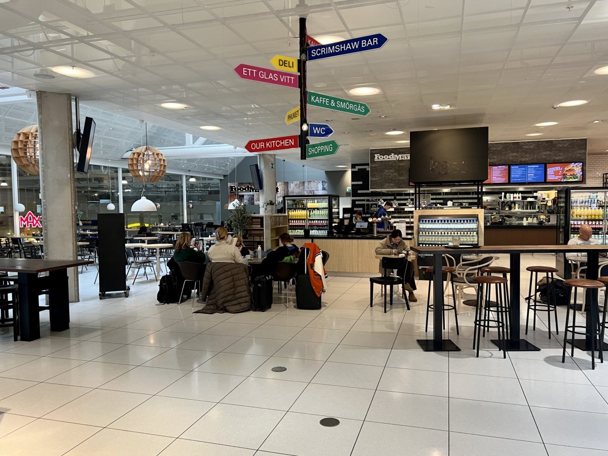 Restaurace na letišti Goteborg GOT