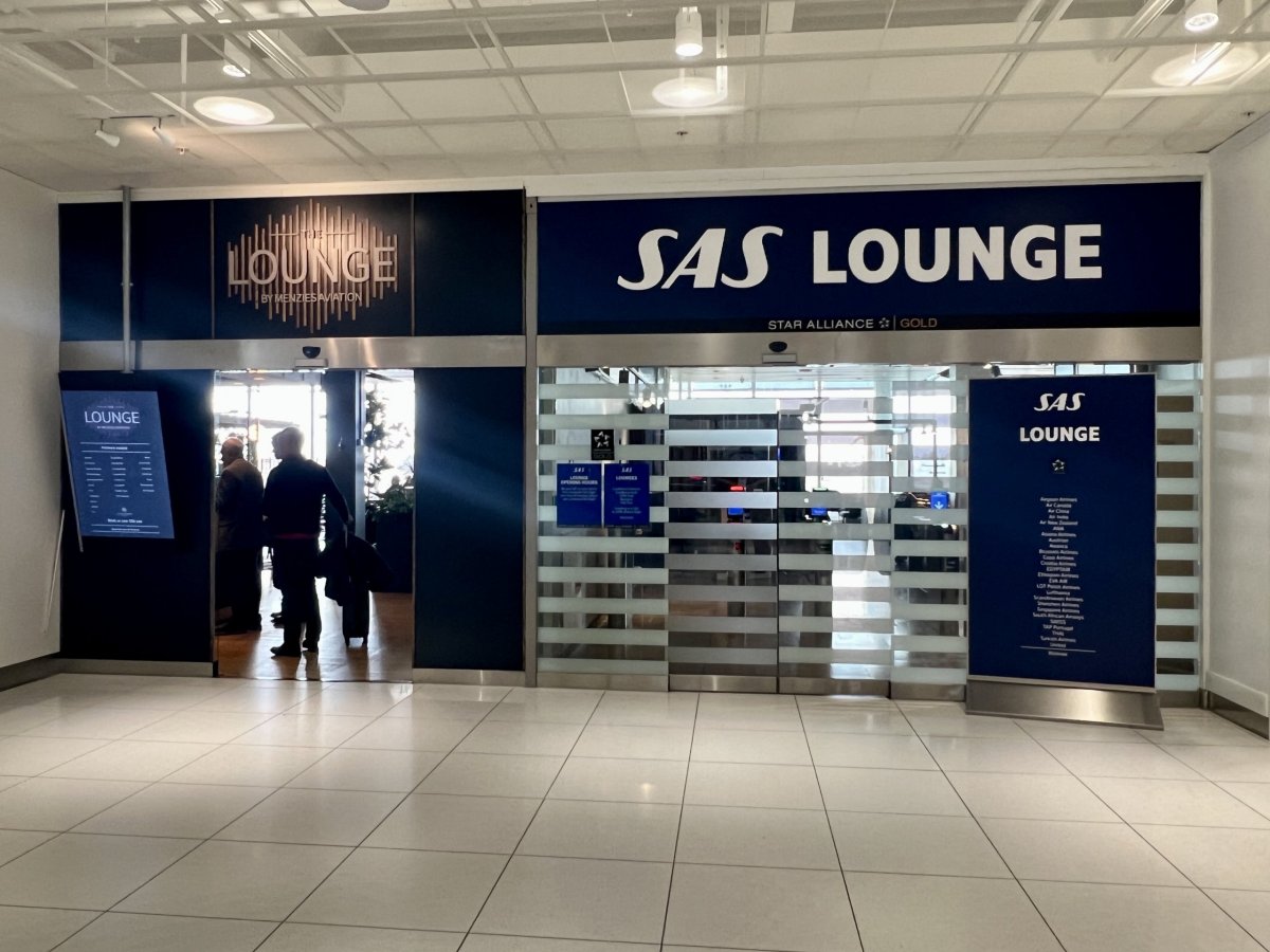 Lounge by Menzies a SAS lounge na letišti Goteborg GOT