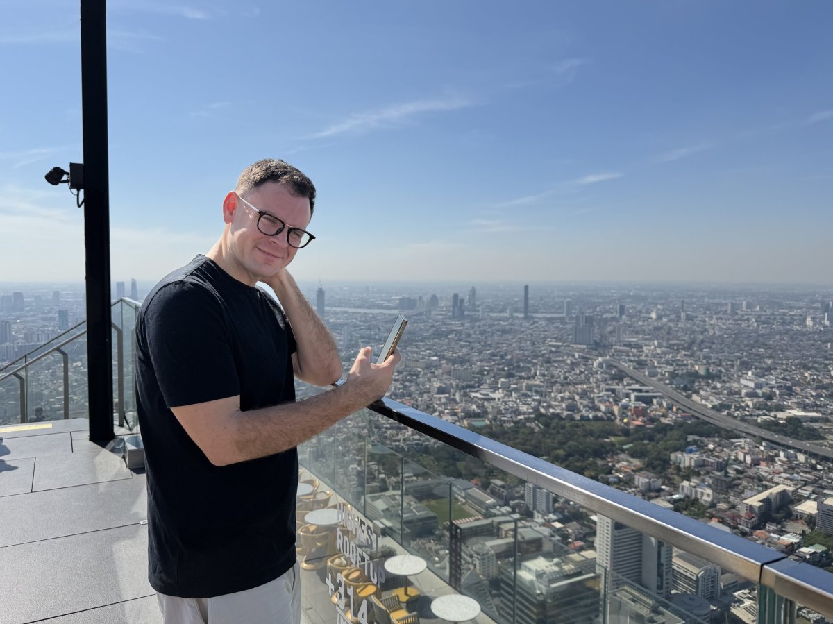 King Power Mahanakhon - já na vyhlídce (nepříjemné slunce do očí)