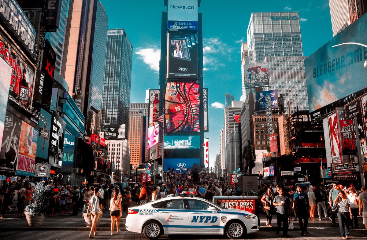 Rušný den na Times Square