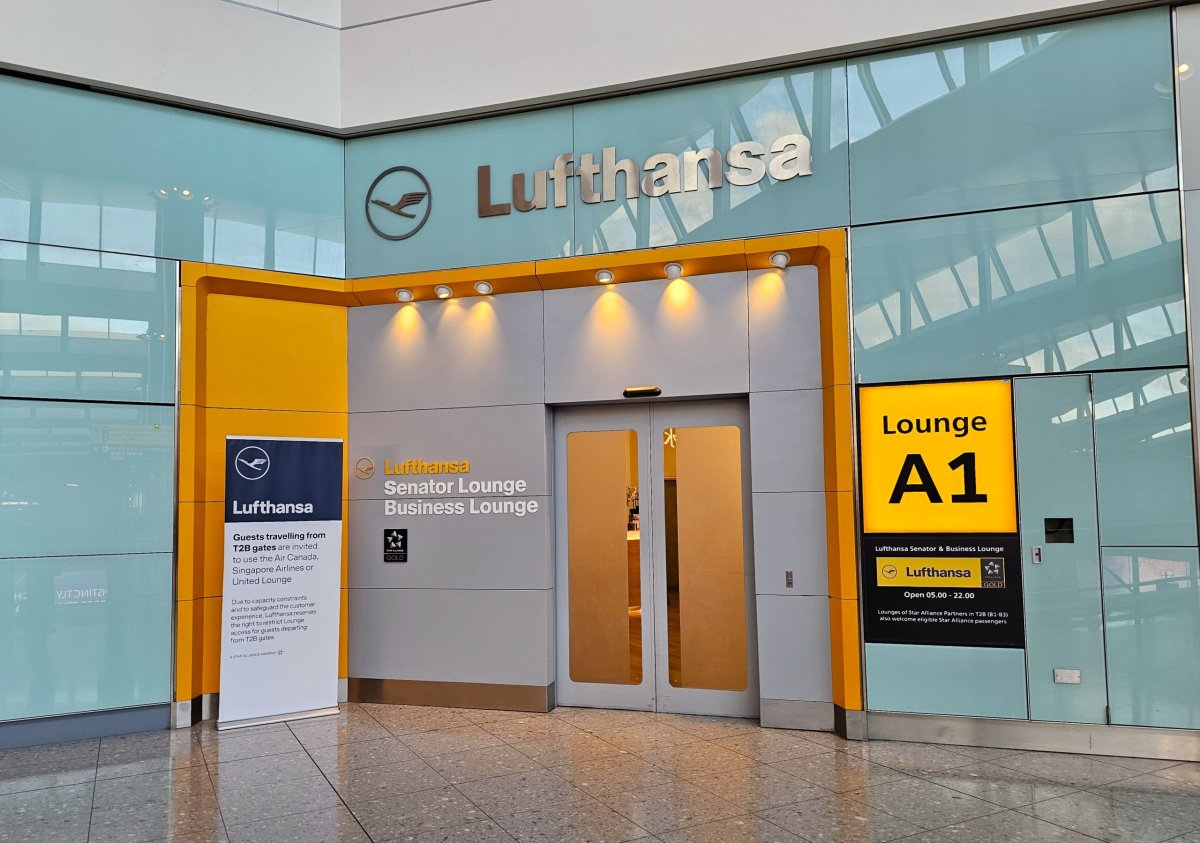 Vstup do Lufthansa Lounge na terminálu 2