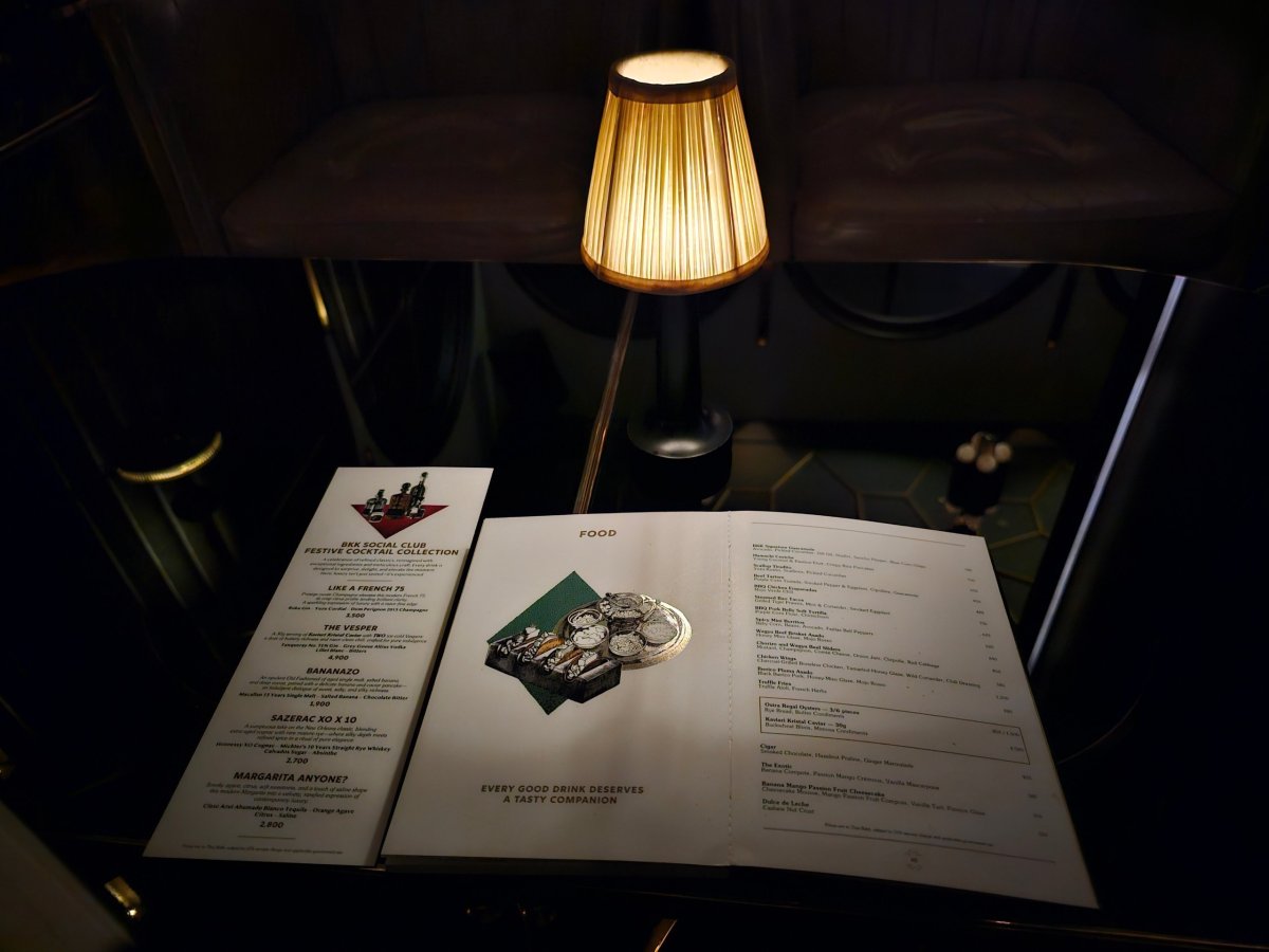 BKK Social Club - menu