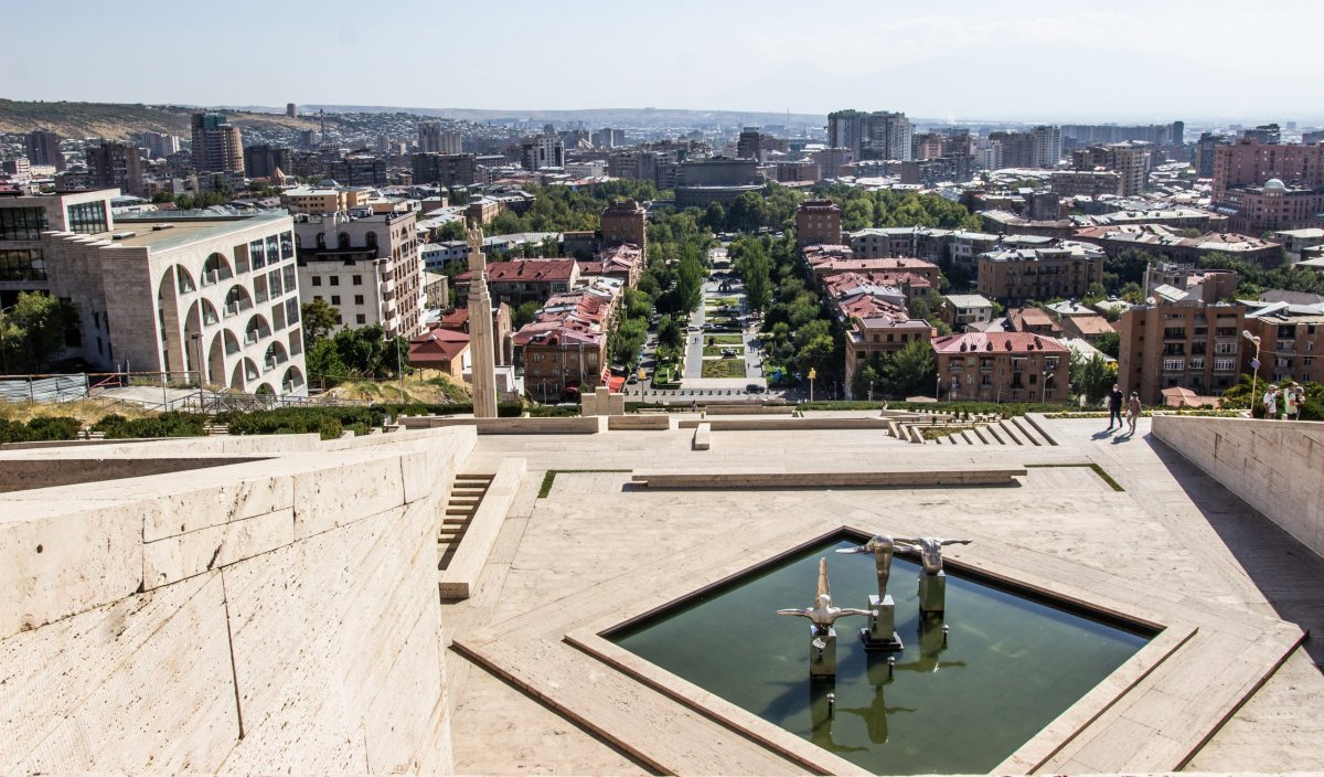 Jerevan - Výhled z Kaskády