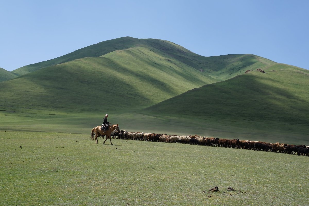 výhledy první den na treku