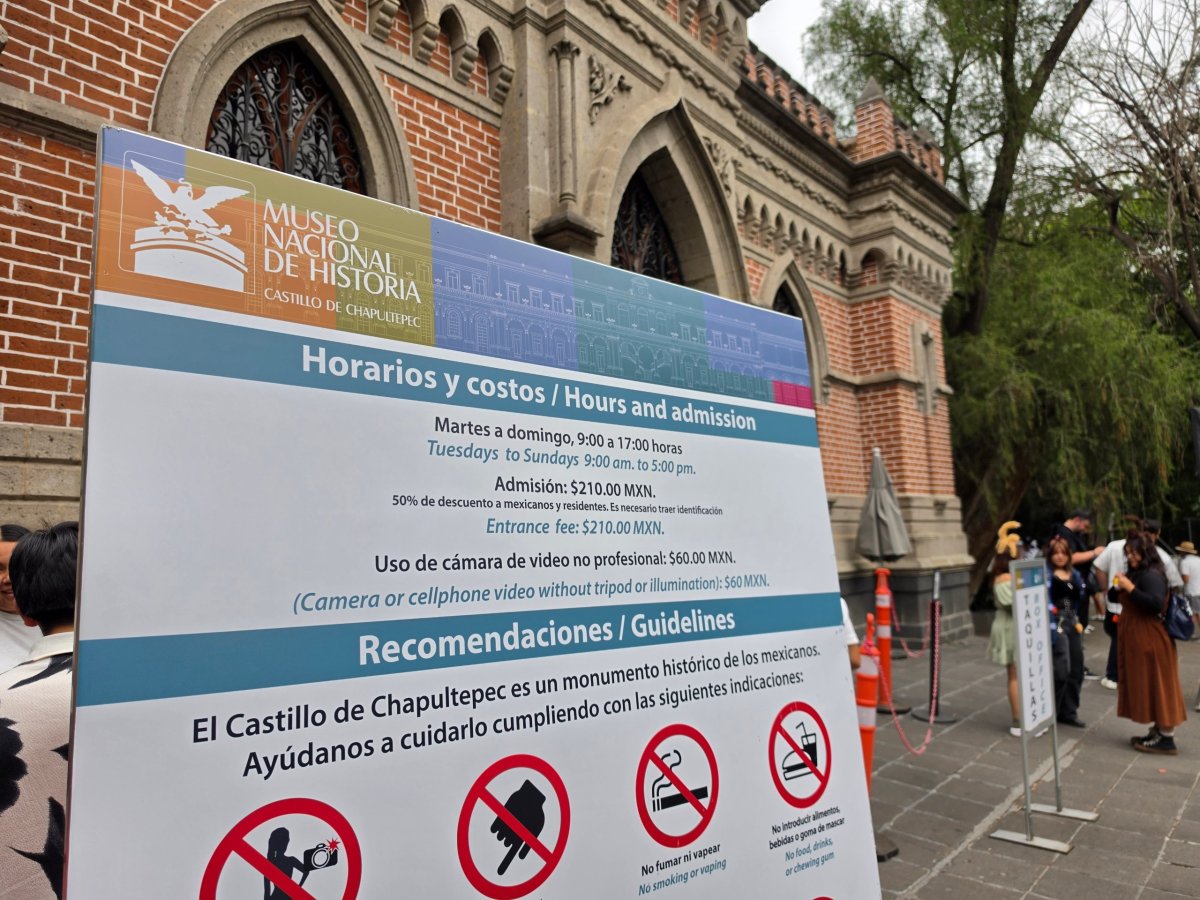Chapultepec Castle, otevírací doba a ceník