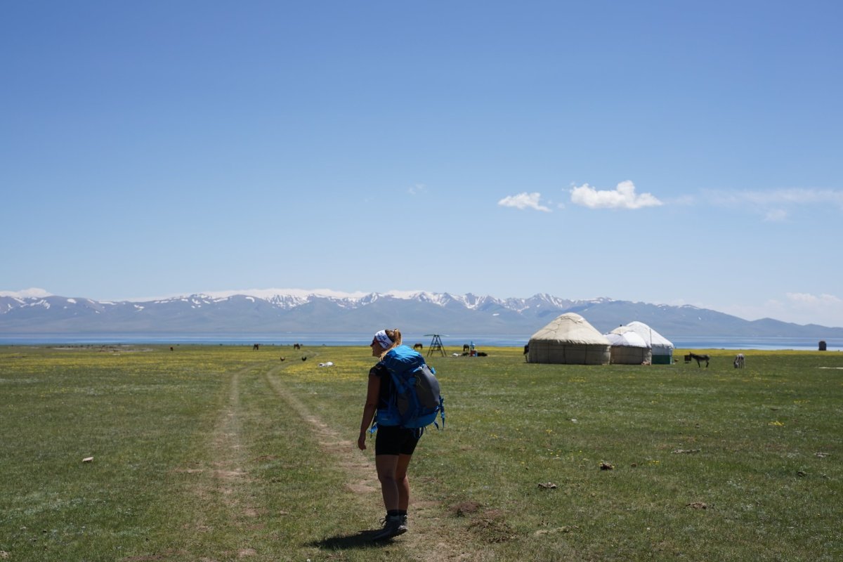 příchod k jezeru Son Kul 