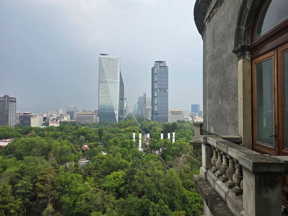Chapultepec Castle, výhled na město