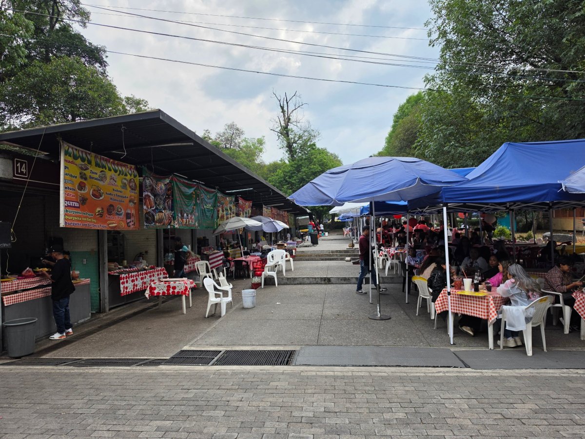 Bosque de Chapultepec, stánky s jídlem