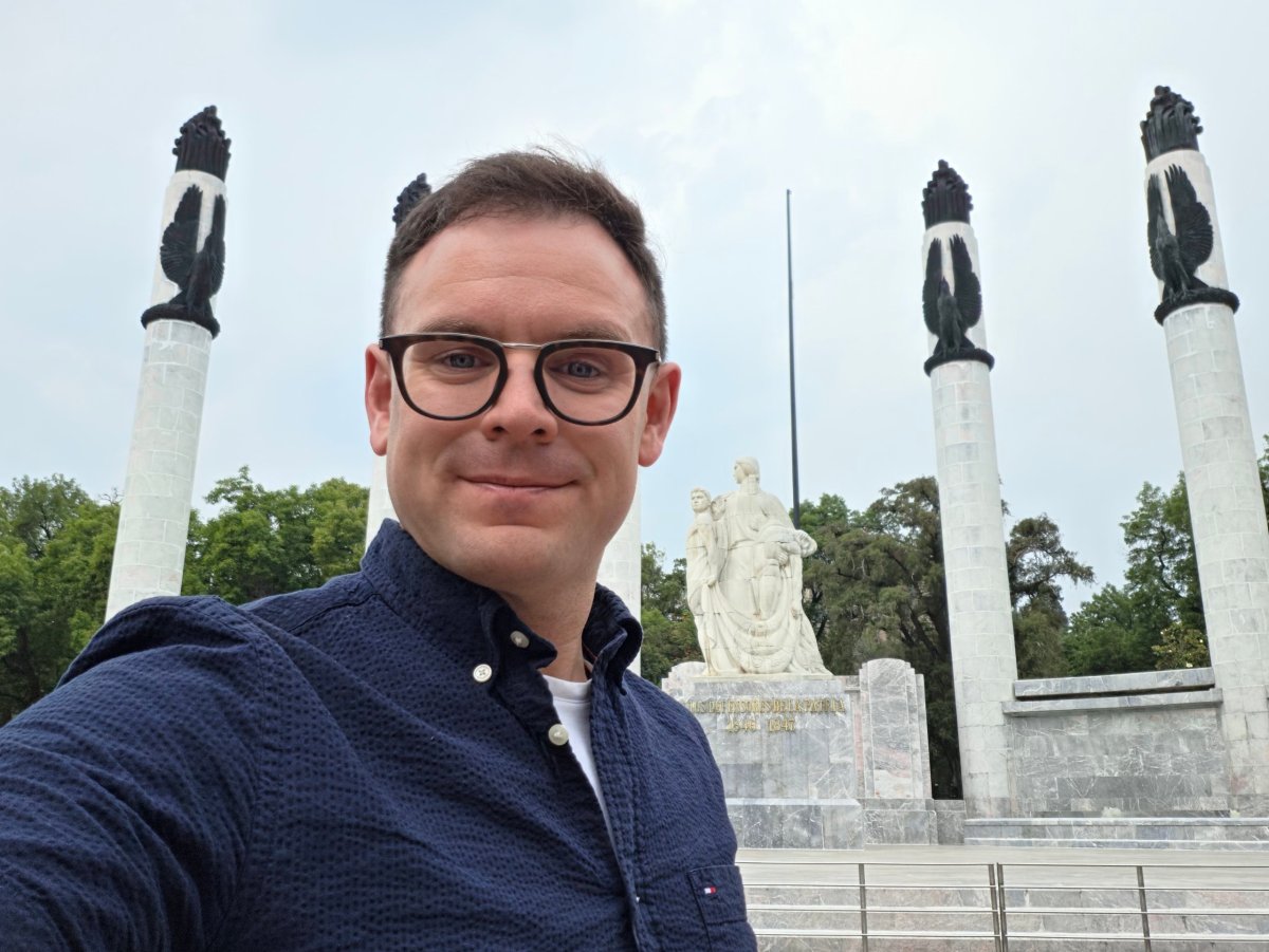 Já u památníku Altar a la Patria