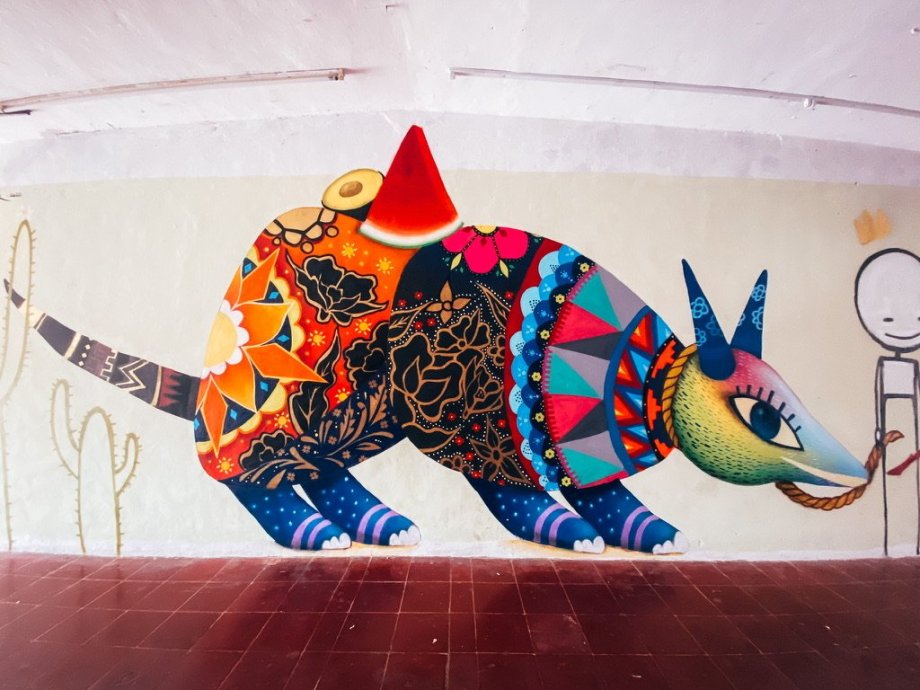 Street art je neodmyslitelnou částí Mexika, nejen Canunu.