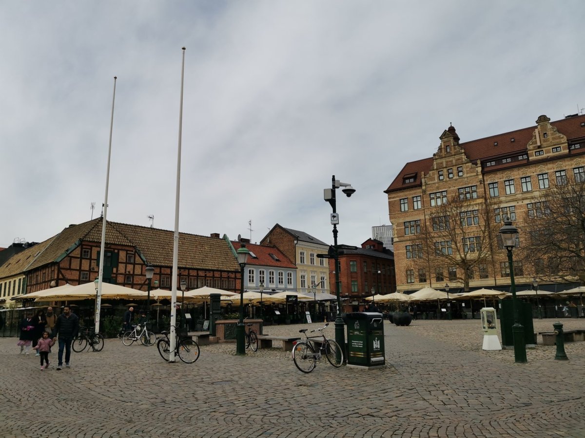 Jedno z náměstí v Malmö