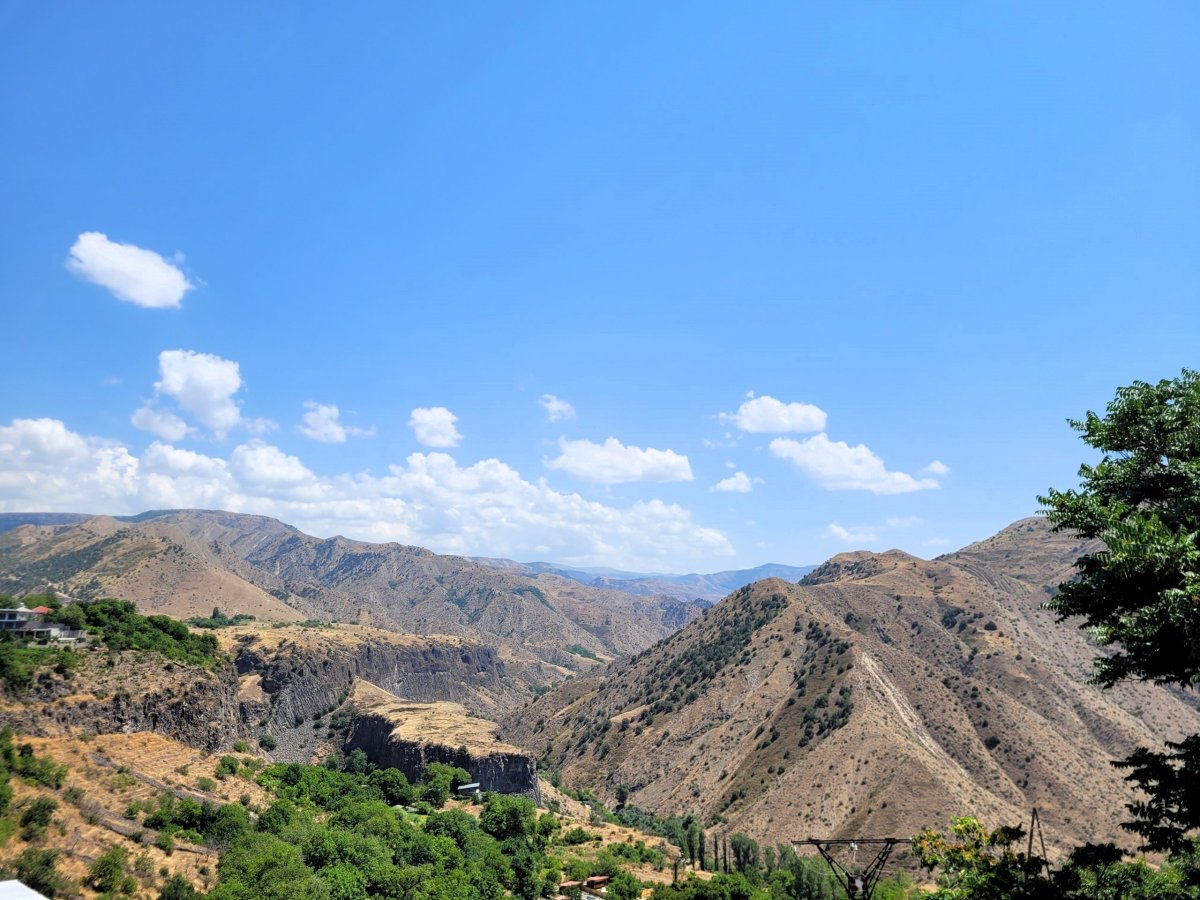Výhled od Garni Temple