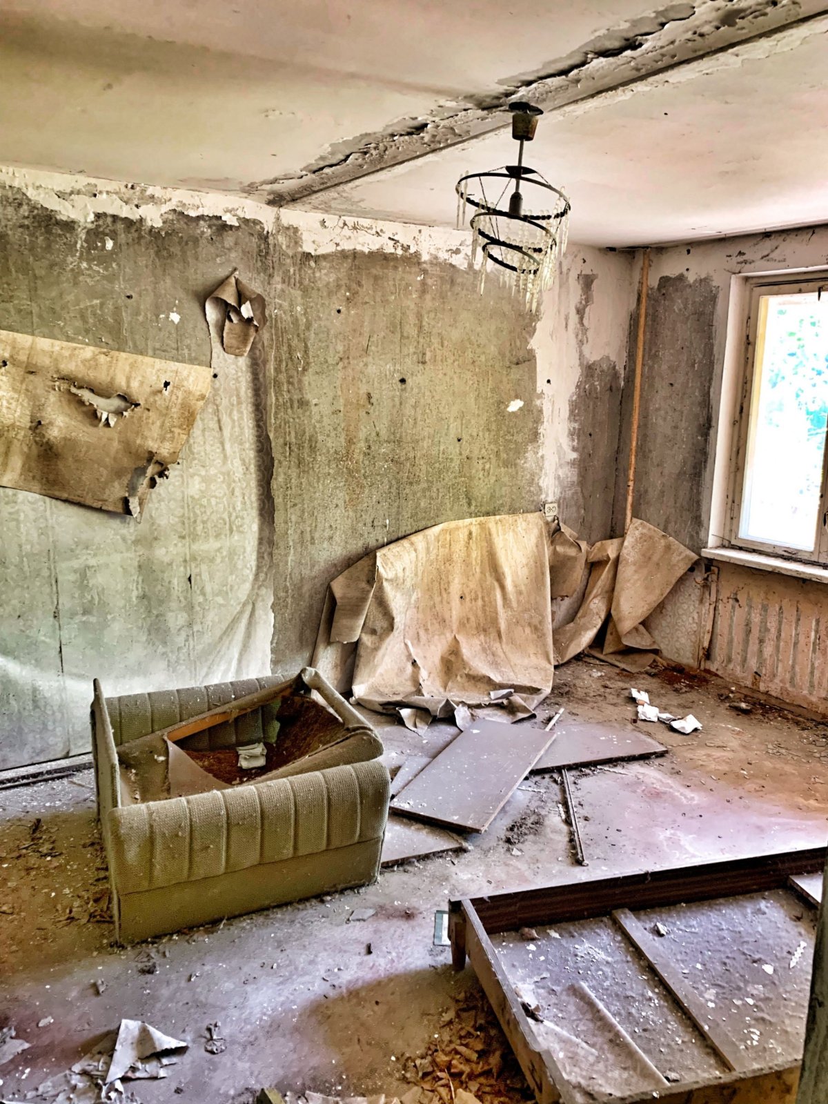 Pripjať - uvnitř bytovky