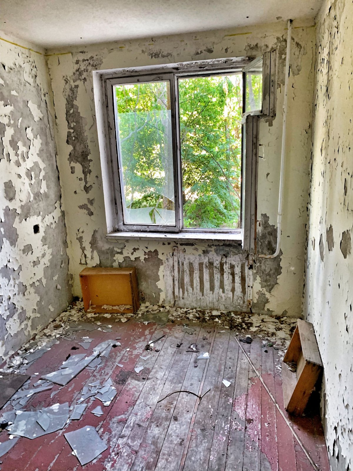 Pripjať - uvnitř bytovky