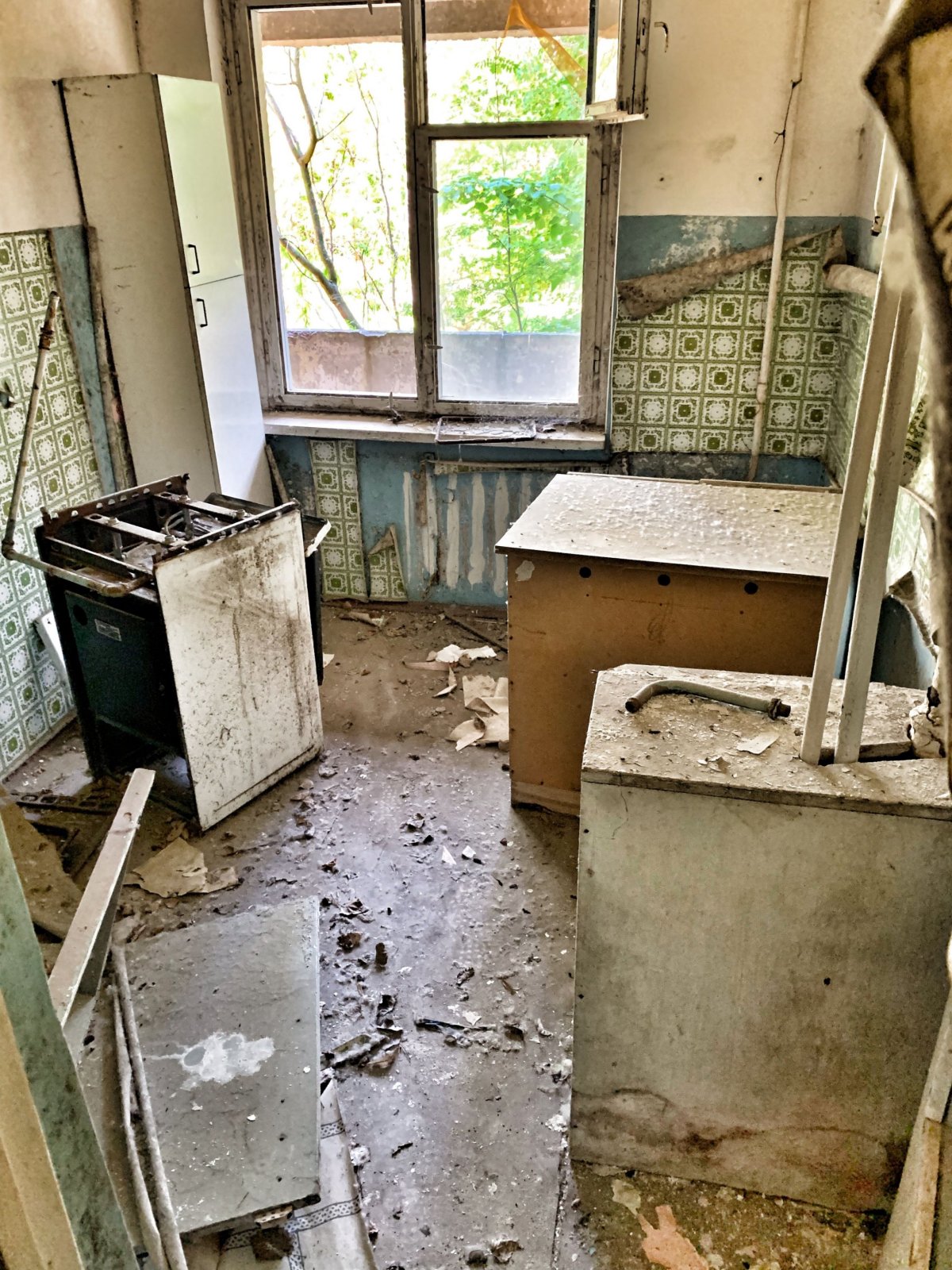 Pripjať - uvnitř bytovky