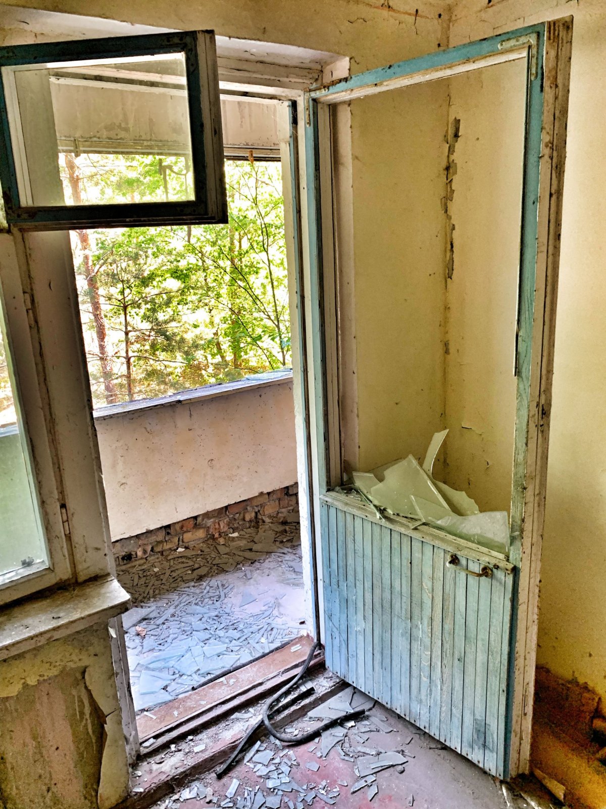 Pripjať - uvnitř bytovky