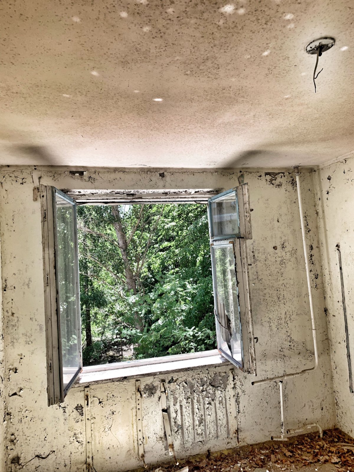 Pripjať - uvnitř bytovky