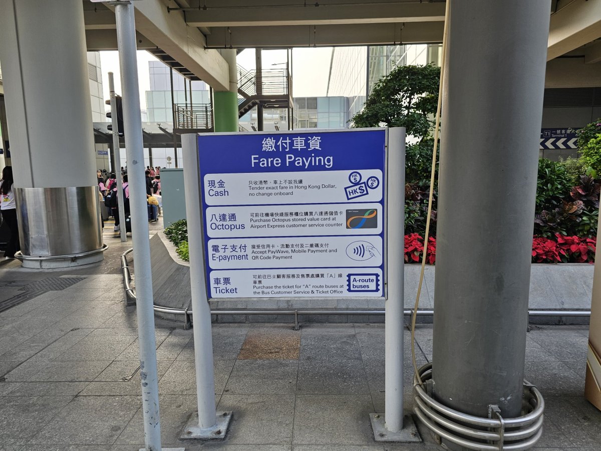 Informace o placení jízdenek na autobus