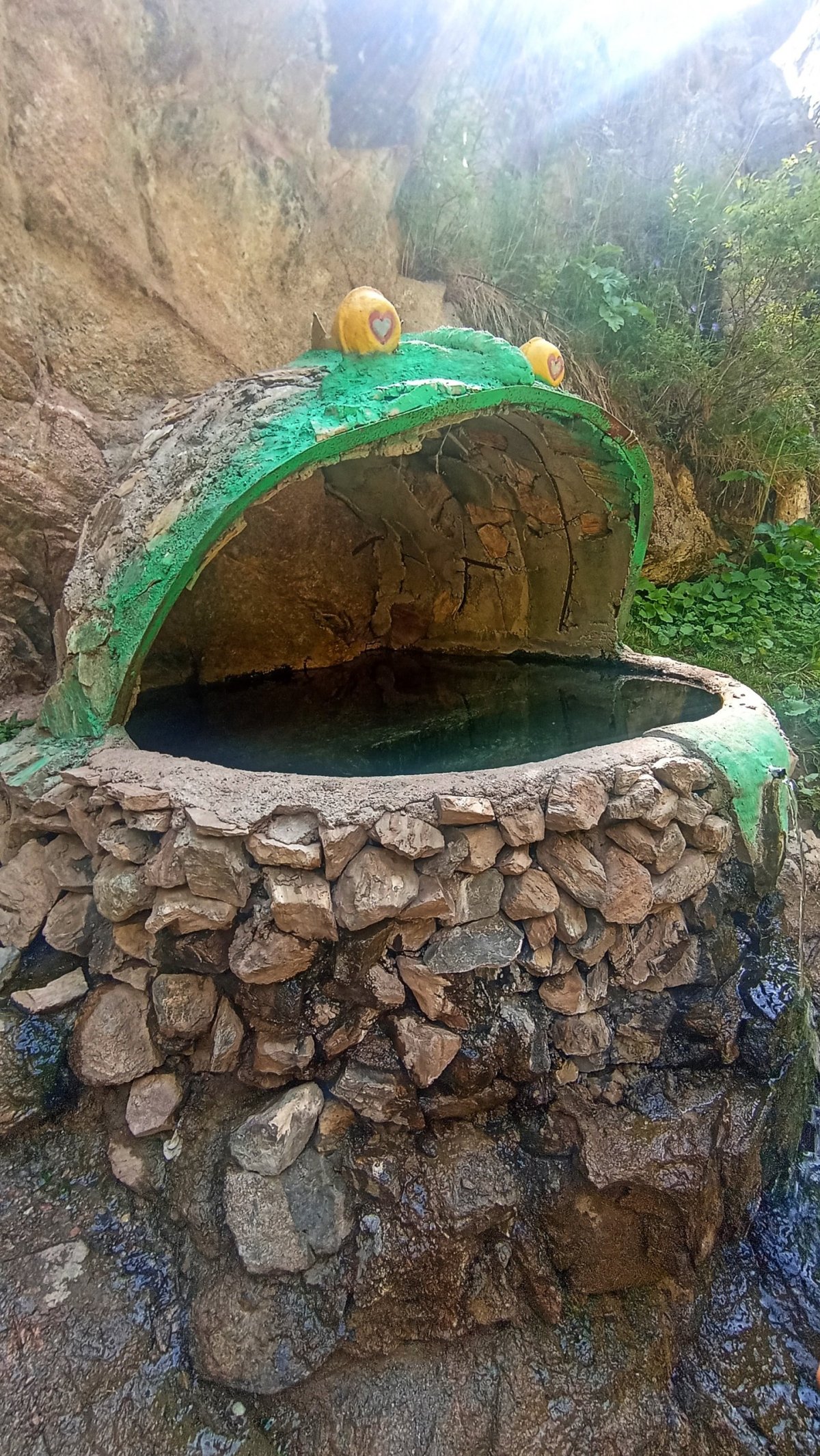 Žabí termální pramen po cestě zpět