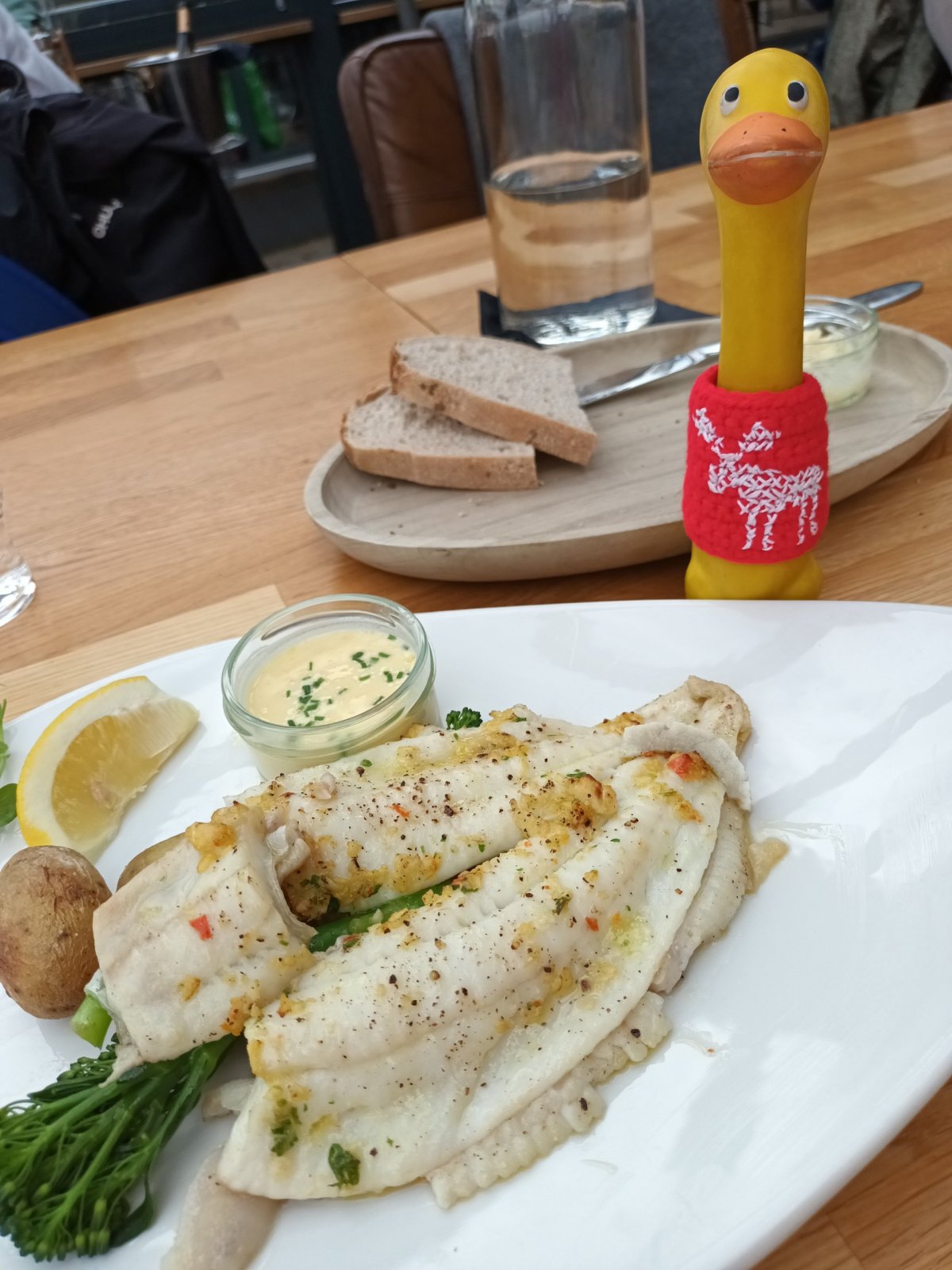 Rybička s grilovanou zeleninou