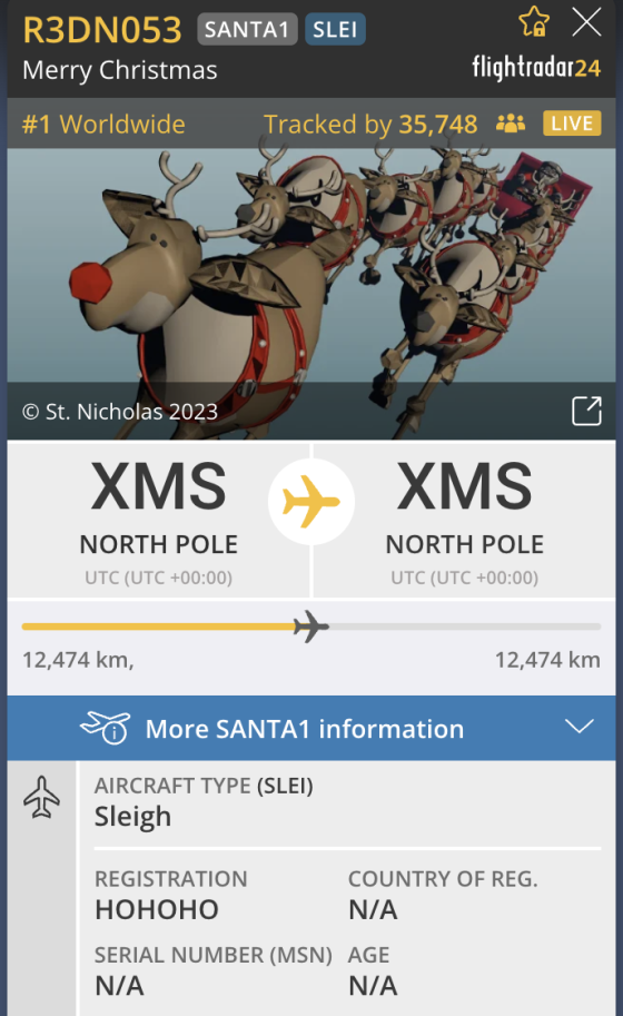 Detail letů XMS-XMS