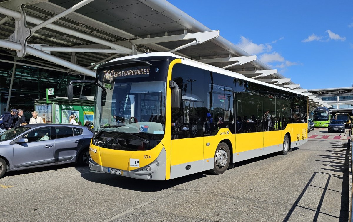 Městský autobus do centra Lisabonu