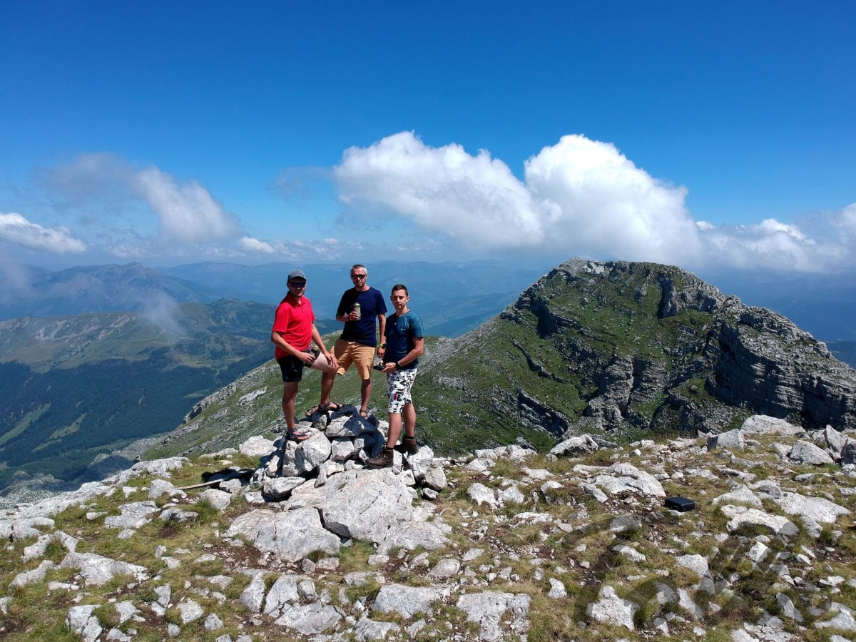 Na vrcholu Zle Kolaty s Dobrou v pozadí