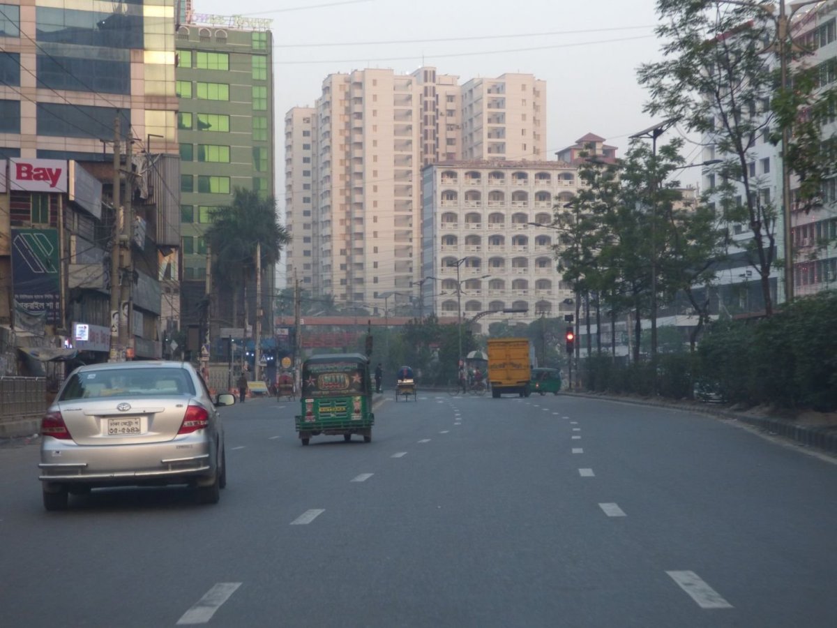 Centrum Dháky, skoré ráno