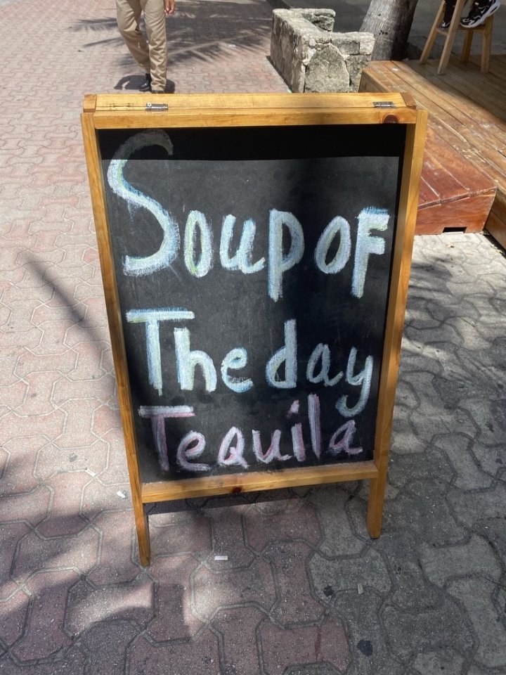 Polévka dne - tequila. :)