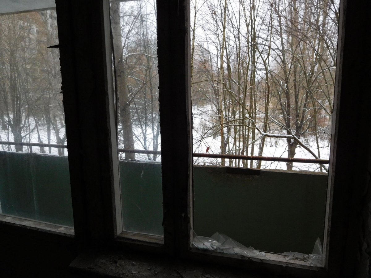 Balkon s výhledem do přírody