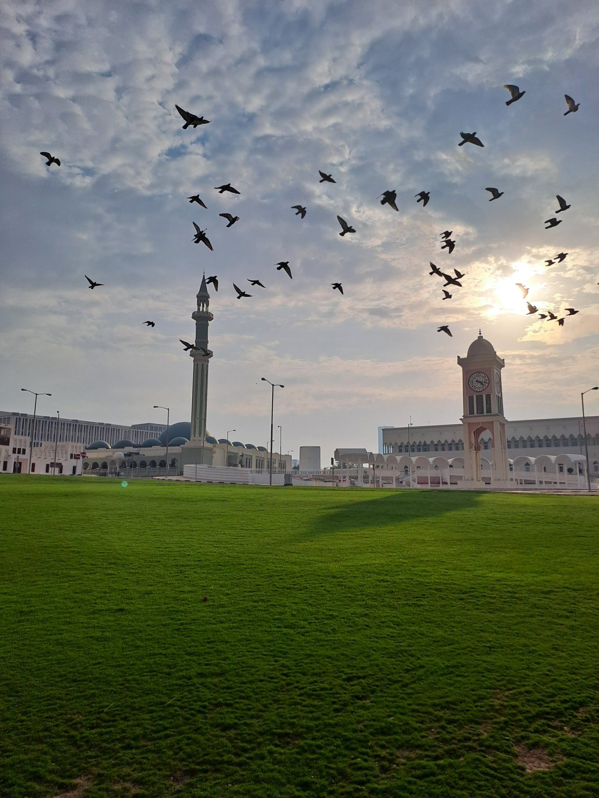 Katarský parlament a mešita Al Shouyoukh