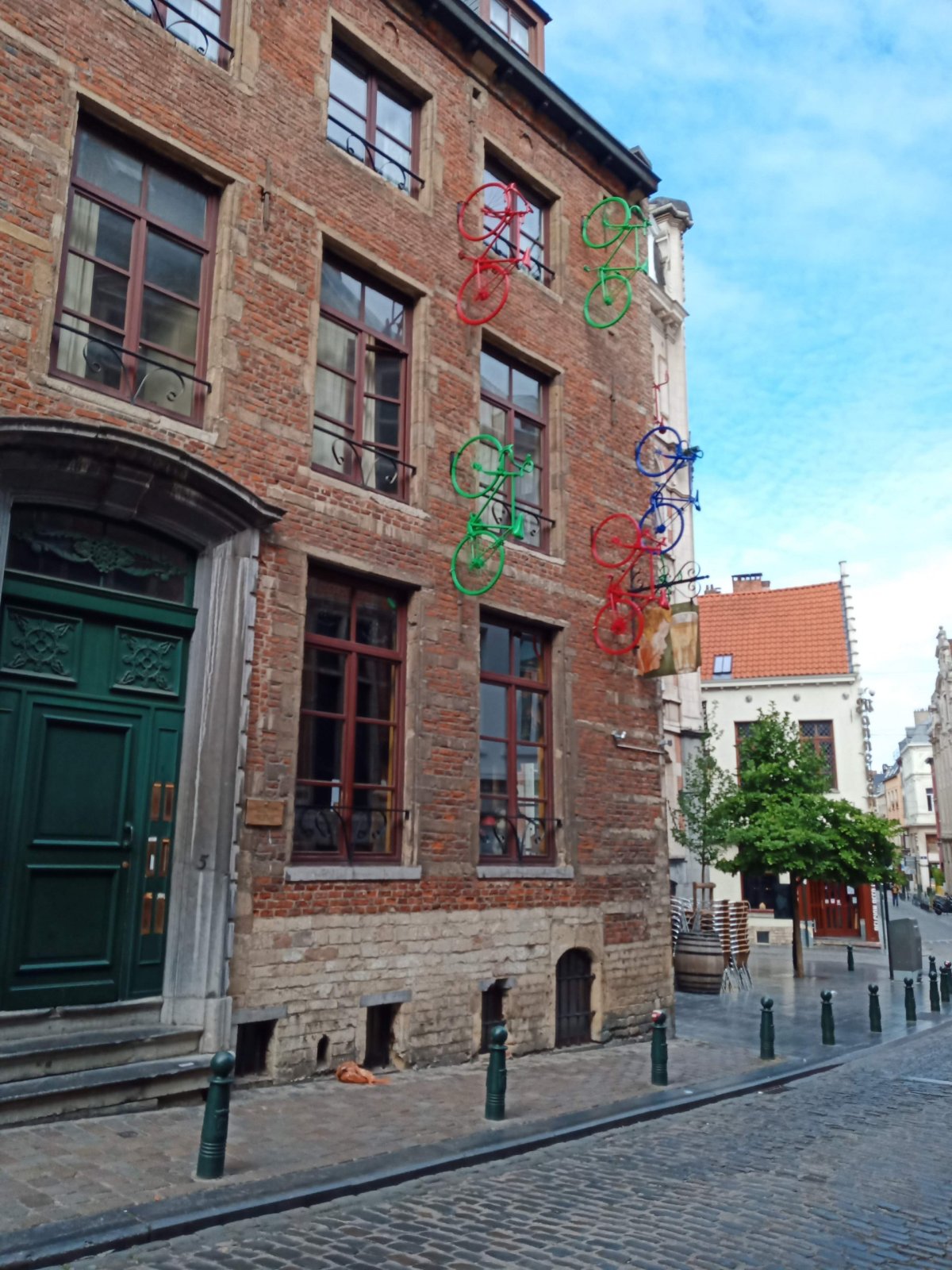 Brusel ulice v blízkosti centra 