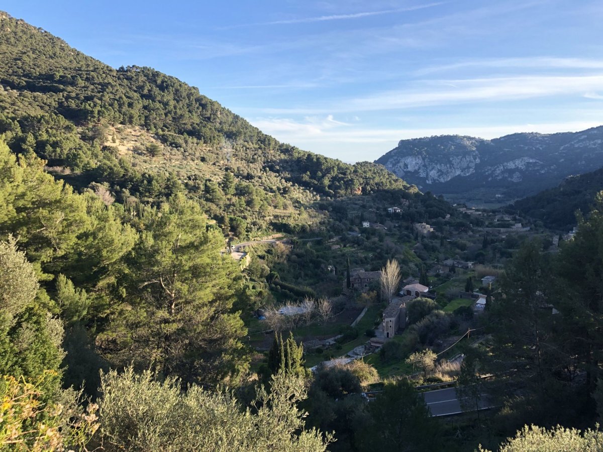 Výhled nad vesnicí