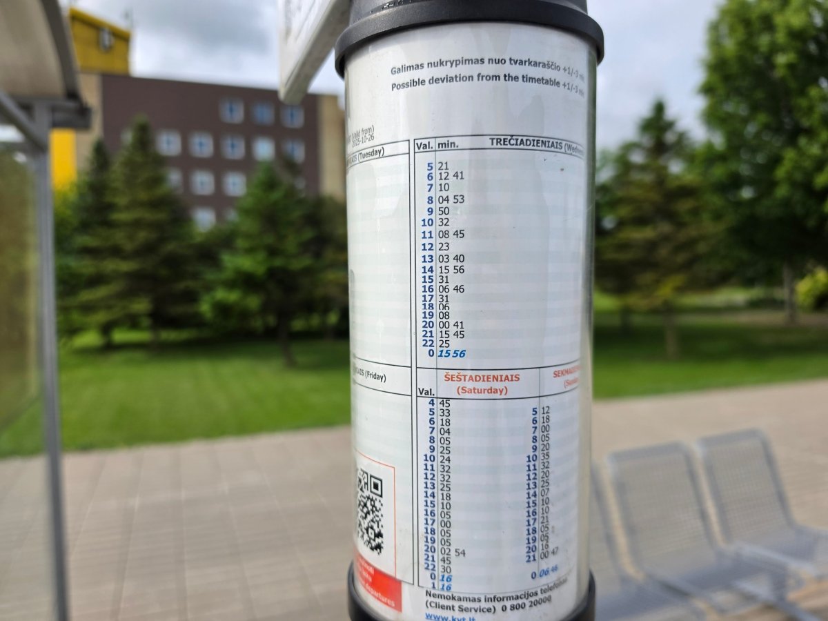 Jízdní řád linky 29