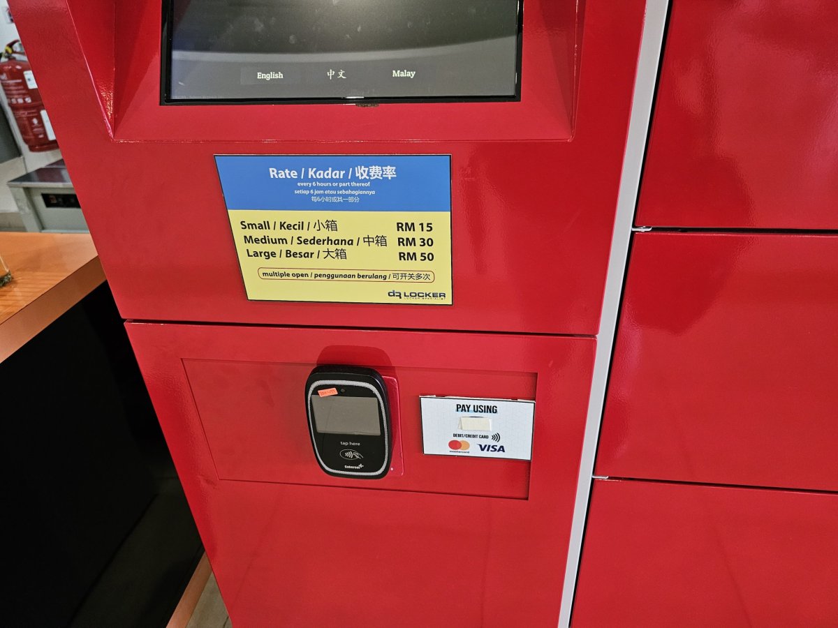 Cena úschovny zavazadel