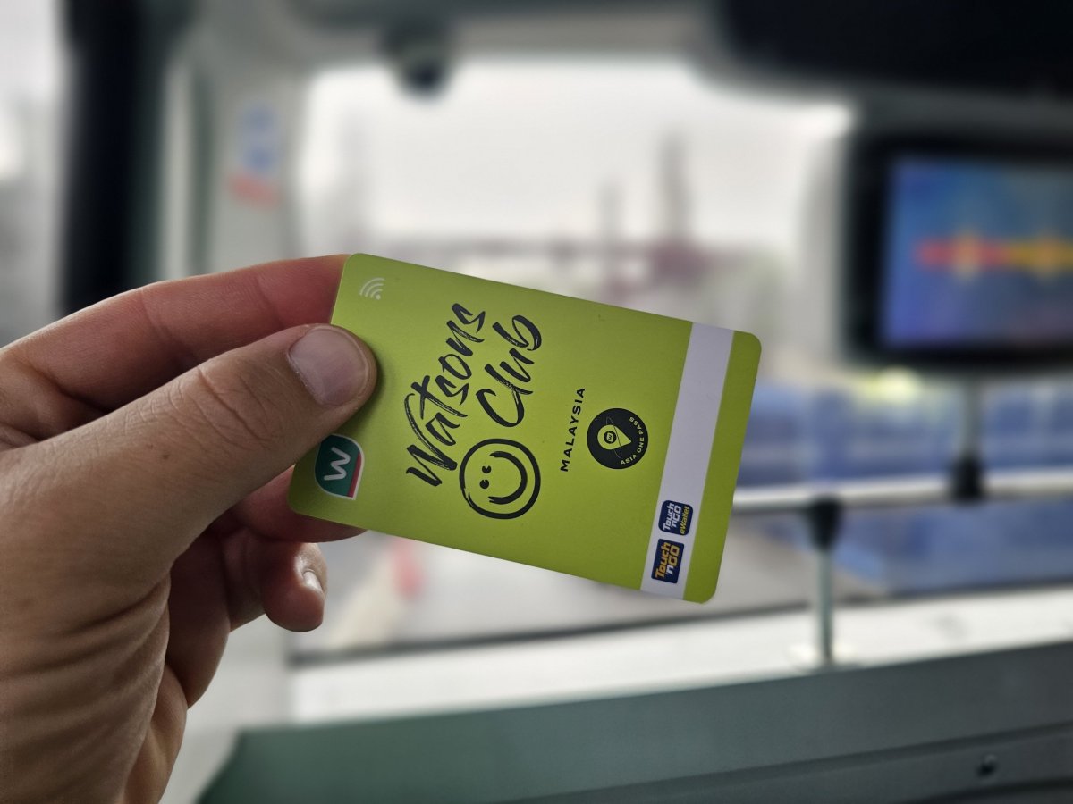 Touch-n-Go karta z obchodu Watsons