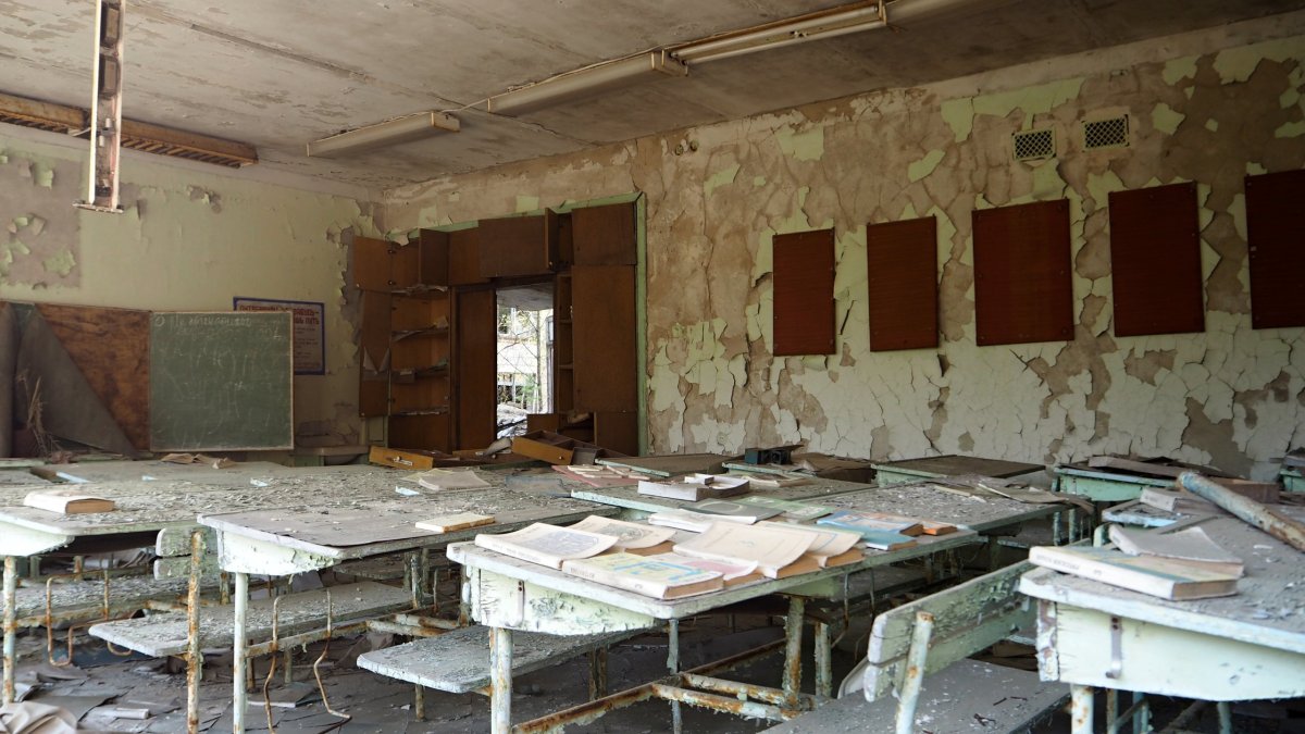 Opuštěná škola v Pripjati
