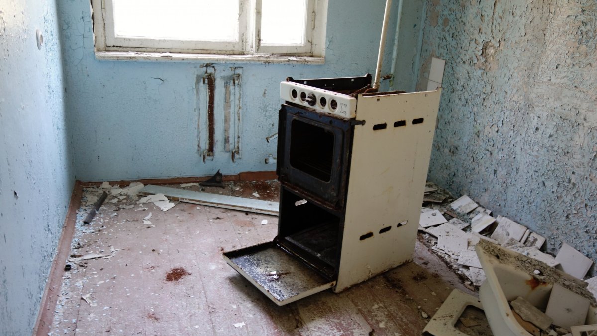 V jednom z narychlo opuštěných bytů