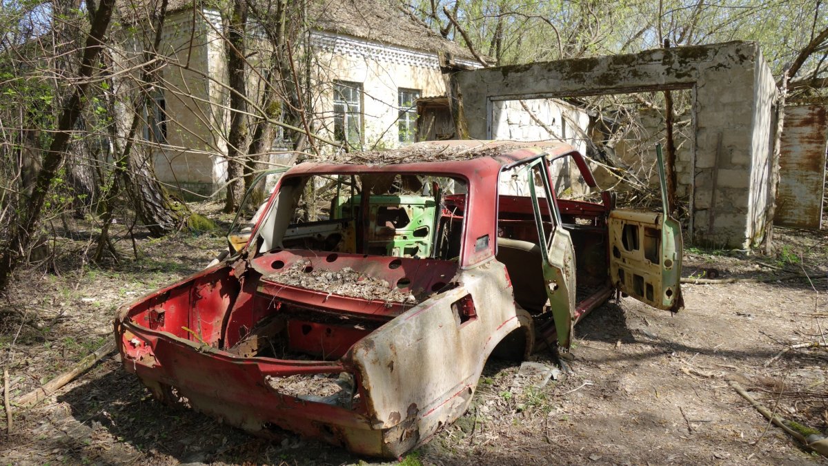 Auto v Pripjati