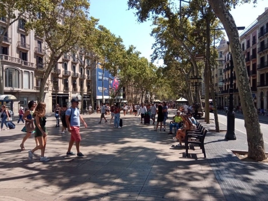 Bulvár La Rambla.